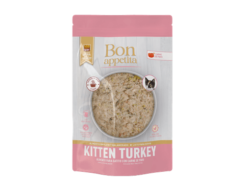 Bon Appetita Kitten Pavo - Alimento Húmedo para Gatitos 100g